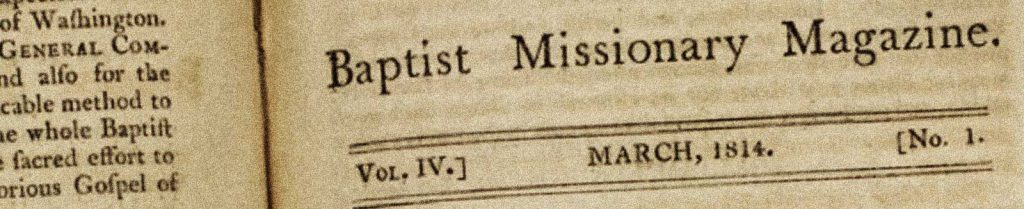 Baptist Missionary Magazine, International Ministries