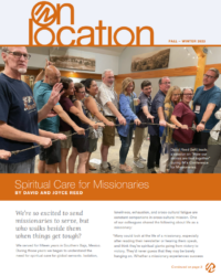 Image of cover of IInternational Ministries On Location newsletter fall winter 2023